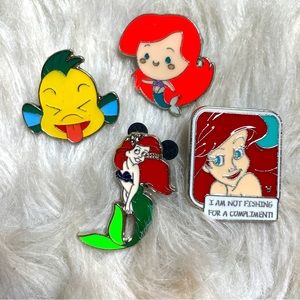 disney trading pins - the little mermaid